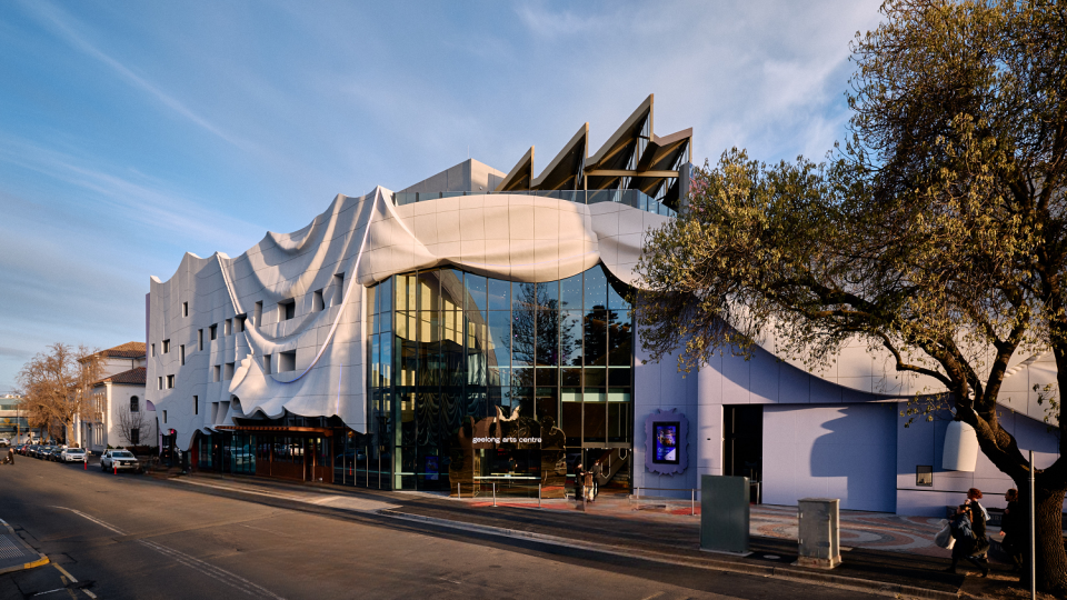 Geelong Arts Centre, 50 Little Malop Street entrance.